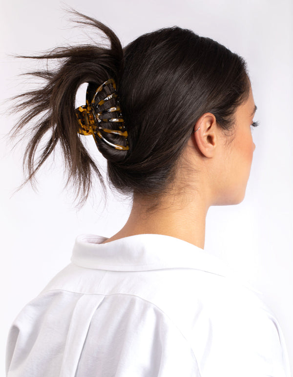 Tortoiseshell Round Cut Out Claw
