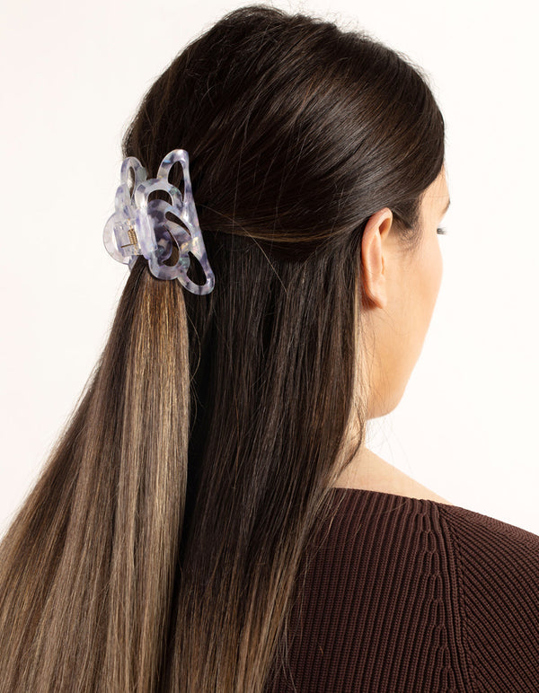 Mixed Cloud Claw Clip