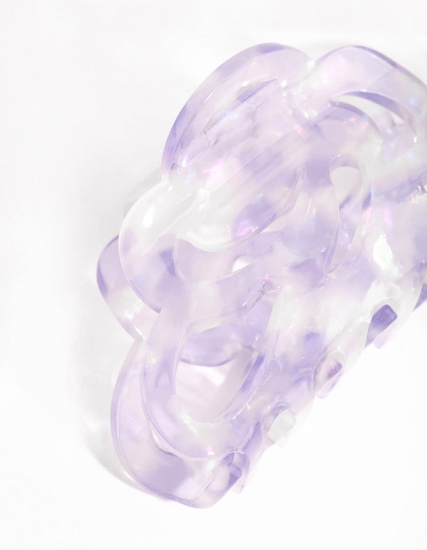 Mixed Cloud Claw Clip