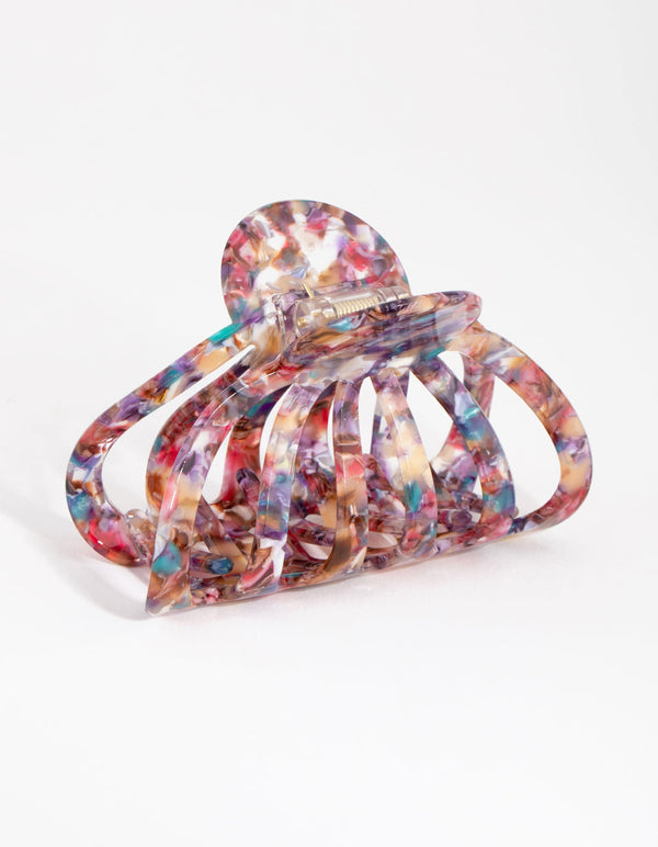 Rainbow Round Cut Out Claw