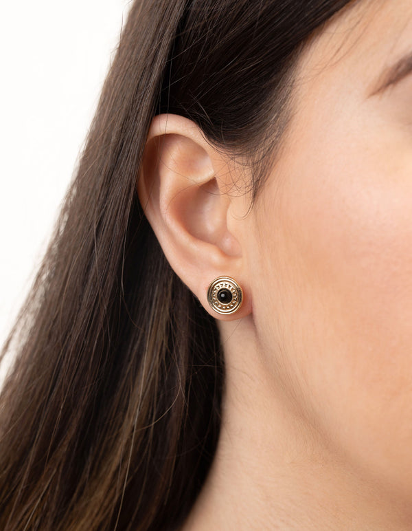 Gold Love Big Stud 8-Pack Earring