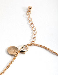 Gold Evil Eye Charm 2-Pack Anklet - link has visual effect only