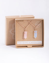 Mixed Metal 2-Pack Wrapped Shard Necklaces - link has visual effect only