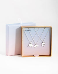 Silver Puzzle 3-Pack Necklace - link has visual effect only
