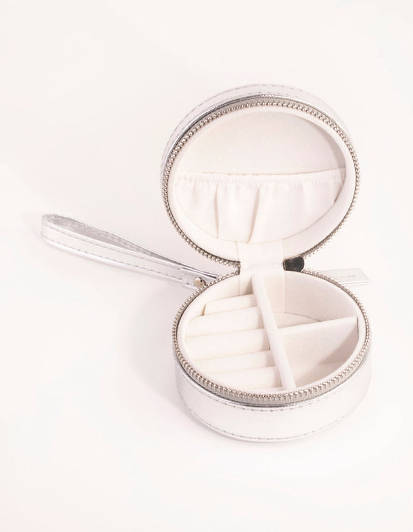 Round Silver Jewellery Box