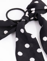 Long Spot Bow Hair Tie - link has visual effect only