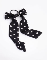 Long Spot Bow Hair Tie - link has visual effect only