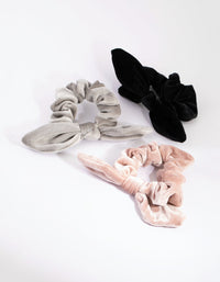 Velvet Bunny Scrunchie 3-Pack - link has visual effect only