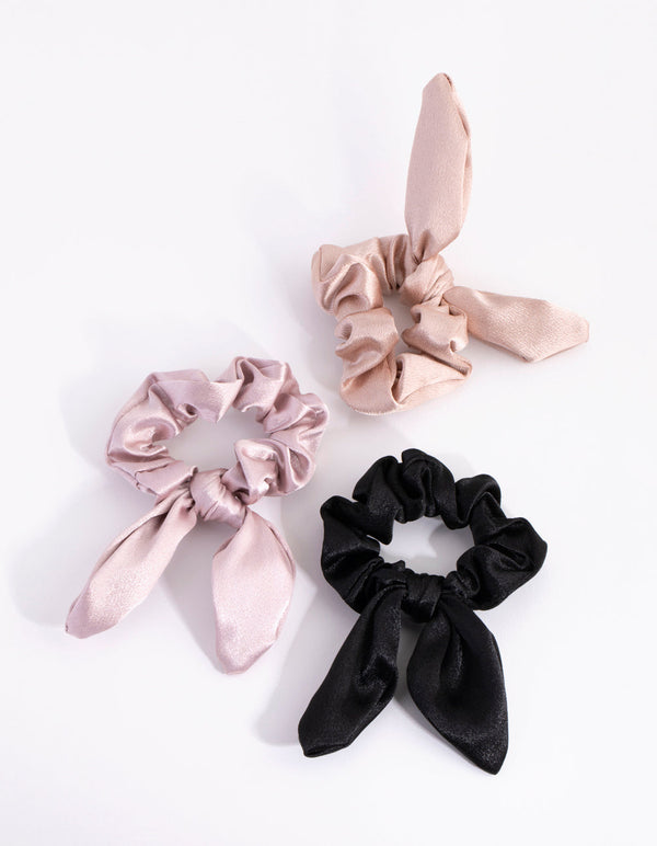 Satin Bunny Scrunchie 3-Pack