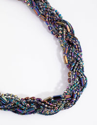 Gold Seed Bead Collar Necklace - link has visual effect only