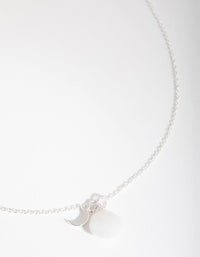 Sterling Silver Teardrop Moonstone Necklace - link has visual effect only