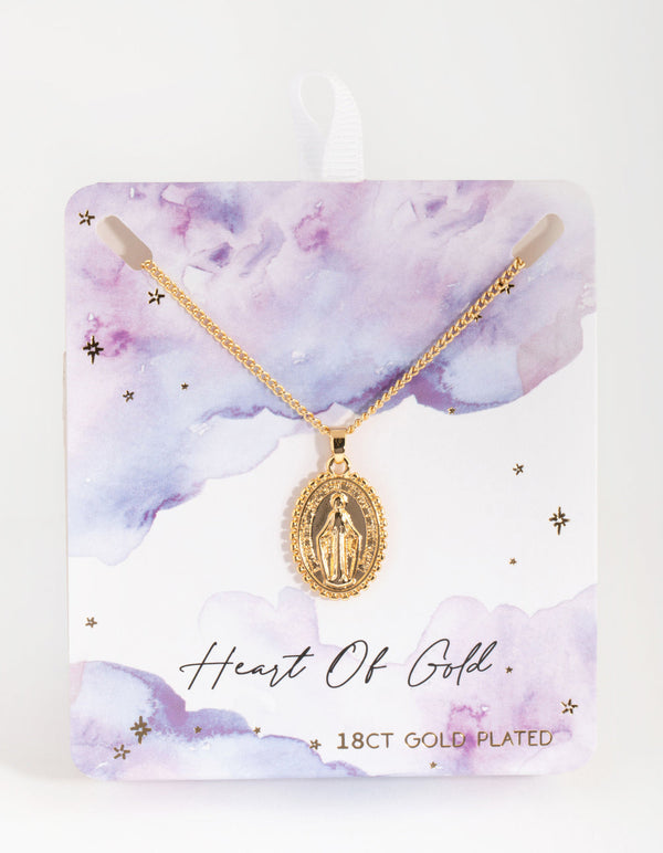 18ct Oval Pendant Necklace
