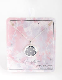 Cubic Zirconia Star Locket Necklace - link has visual effect only