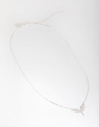Silver Plated Cubic Zirconia Angel Necklace - link has visual effect only
