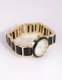 Gold Small Link Watch - link has visual effect only
