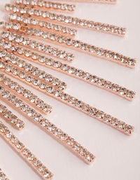Rose Gold Statement Cupchain Earring and Necklace Set - link has visual effect only