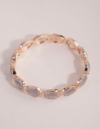 Rose Gold Catseye Stretch Bracelet - link has visual effect only