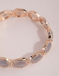 Rose Gold Catseye Stretch Bracelet - link has visual effect only