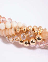 Blush Beaded Mix Twist Necklace - link has visual effect only