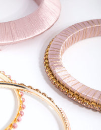 Gold Thread Wrap Bangle 7-Pack - link has visual effect only