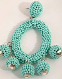 Oval Sead Bead Drop Earrings - link has visual effect only