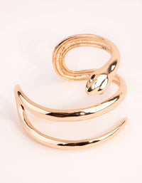 Gold Wrap Snake Cuff Bracelet - link has visual effect only