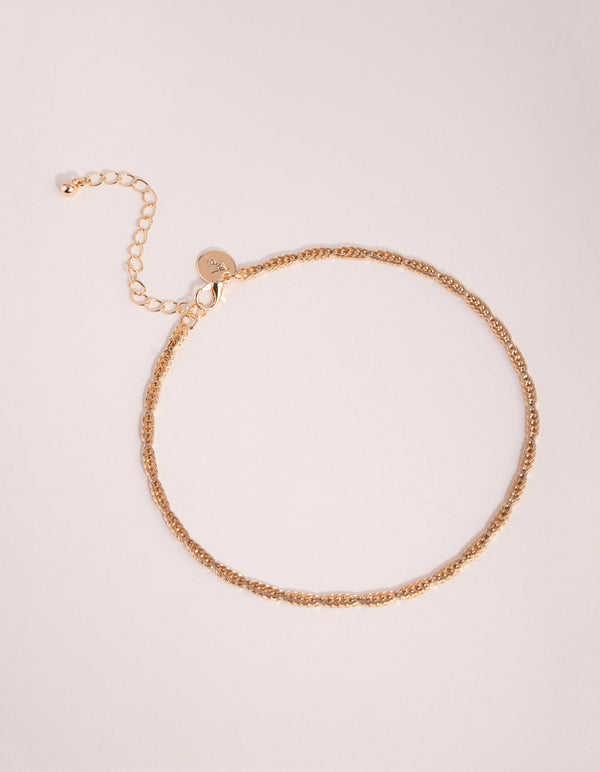 Gold Arrow Choker Necklace