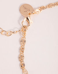 Gold Textured Choker Necklace - link has visual effect only