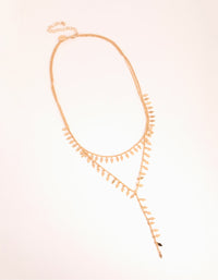 Gold Flat Jingly Necklace - link has visual effect only