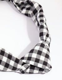 Gingham Knot Stretch Headband - link has visual effect only