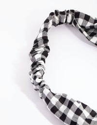 Gingham Knot Stretch Headband - link has visual effect only