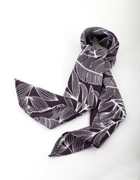 Black Leaf Sketch Scarf - link has visual effect only