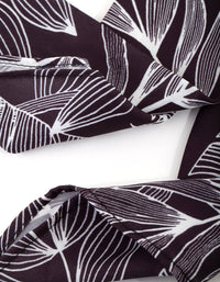 Black Leaf Sketch Scarf - link has visual effect only