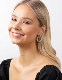 Silver Plated Twisted Earrings - link has visual effect only