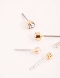 Gold Diamante Multi Round Stud Pack - link has visual effect only