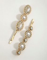 Diamante Bead Pearl Slides - link has visual effect only