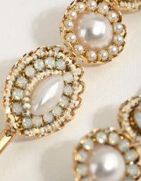 Diamante Bead Pearl Slides - link has visual effect only