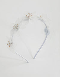 Frosted Acrylic Beaded Flower Alice Band - link has visual effect only