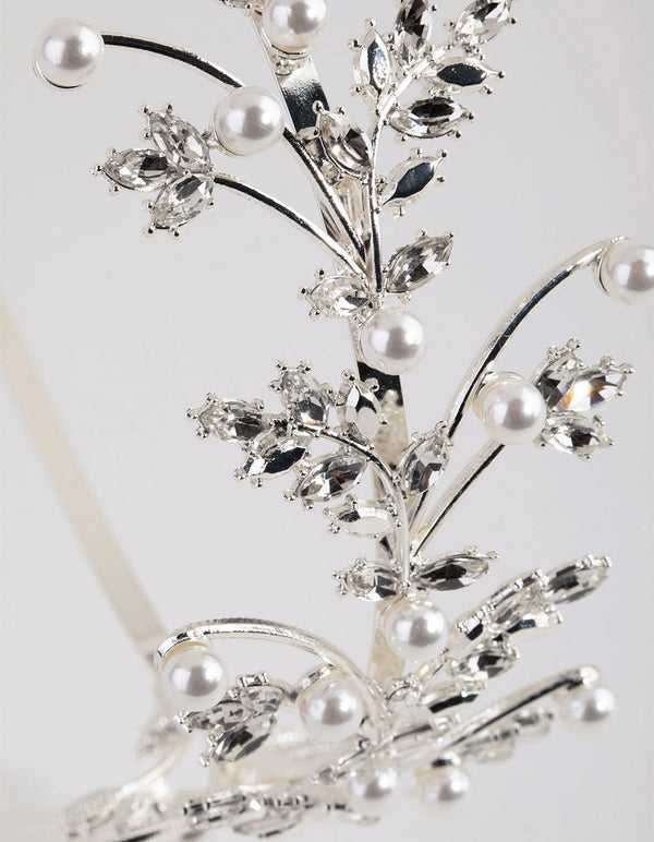 Pearl and Crystal Vine Alice Band