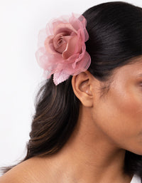 Mixed Fabric Rose Corsage - link has visual effect only