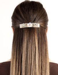 Mixed Bead Detail Bar Clip - link has visual effect only