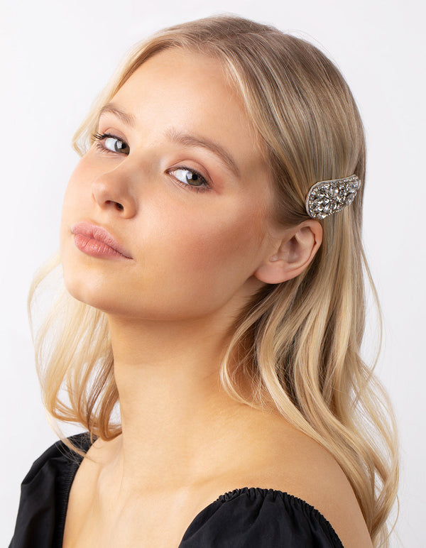 Crystal Detail Snap Clip