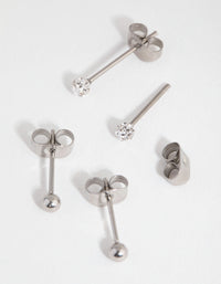 Surgical Steel Ferido Ball 2 Pack Stud Earring - link has visual effect only