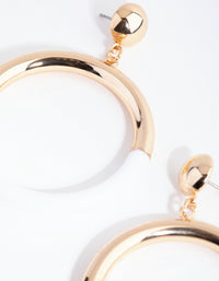 Gold Two Tone Metallic and Acrylic Drop Earrings - link has visual effect only
