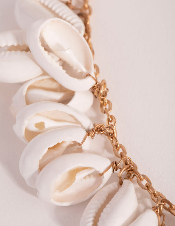 Gold Cowrie Shell Necklace