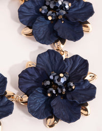 Gold Pearlised Flower Necklace - link has visual effect only
