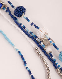 Seed Bead Layered Long Necklace - link has visual effect only