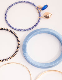 Gold Thread Wrapped Bangle Bracelet Pack - link has visual effect only