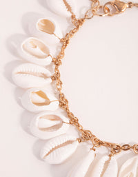 Gold Cowrie Shell Anklet - link has visual effect only