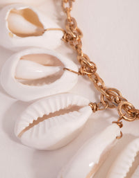 Gold Cowrie Shell Anklet - link has visual effect only